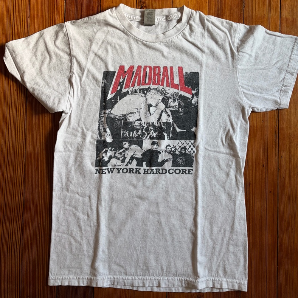 White Madball tee shirt